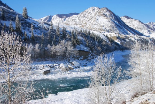 Зимний Алтай Катунь