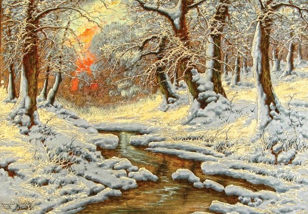 Художник Романов Роман пейзажи зима