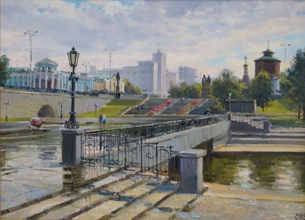 Художник Волков Сергей Риксович городские пейзажи