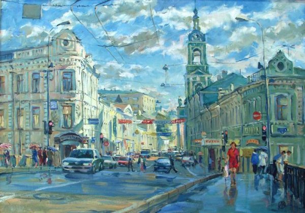 Художник Владимир Орлов Никитская улица