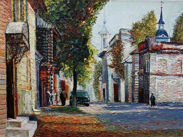 Кустодиев городской пейзаж