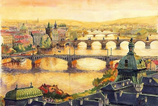 Юрий Шевчук Прага живопись