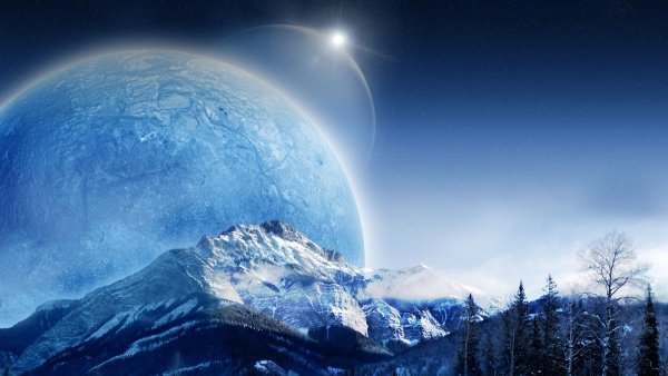 Космические пейзажи на земле