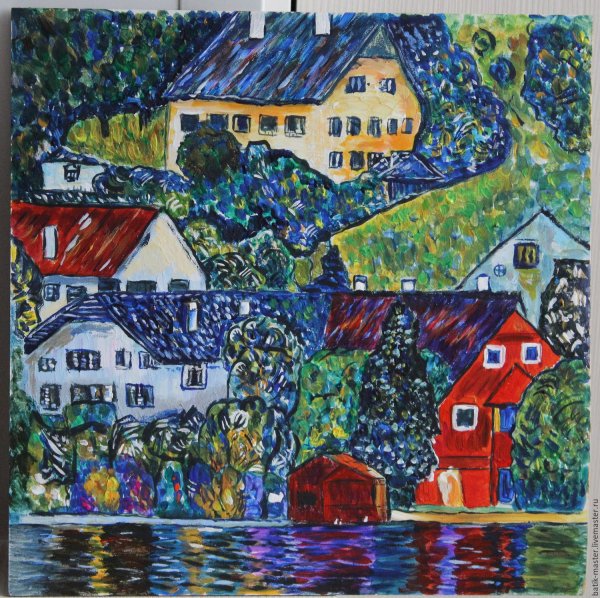 Густав климт дома в Унтерахе близ Аттерзее