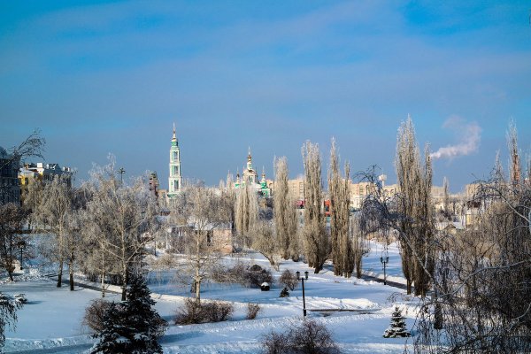 Тамбов набережная зимой