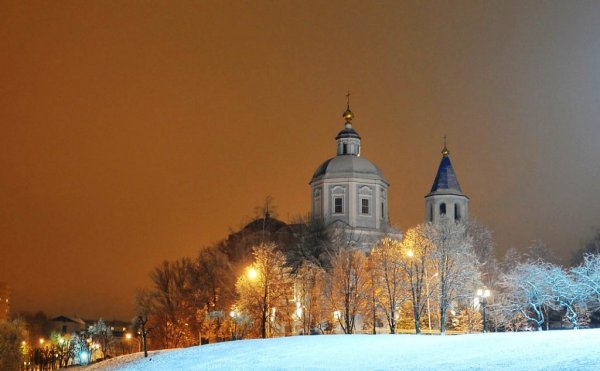 Набережная Тамбов зима