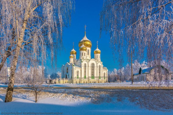 Троицкий храм Тамбов зимой