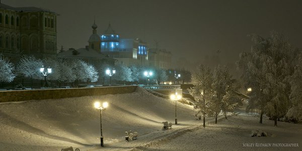 Набережная Тамбов зима