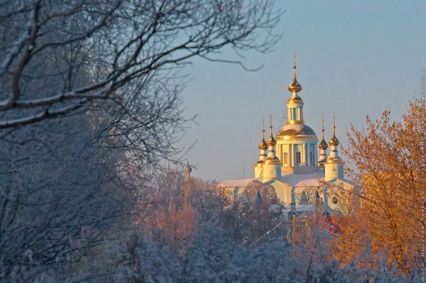 Спасо-Преображенский собор Тамбов зимой