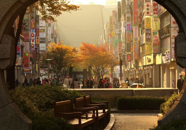 Южная Корея арт города Сеул