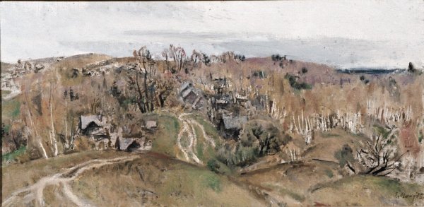 Евсей Моисеенко на реке