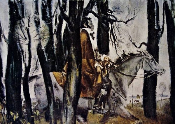 Евсей Евсеевич Моисеенко. «А. С. Пушкин в Болдино». 1974