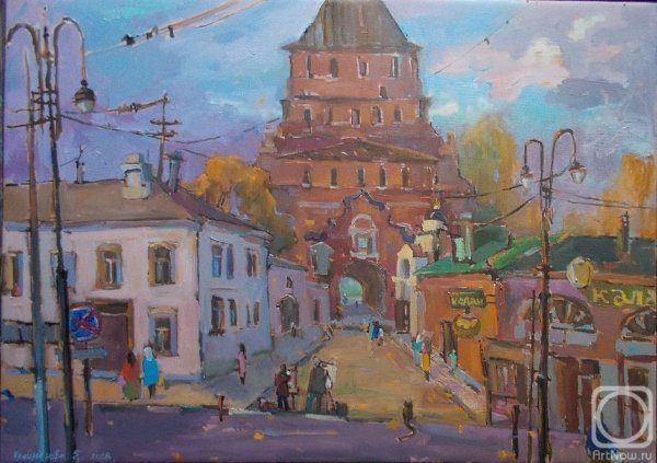 Площадь Никитские ворота живопись Елена Полуян