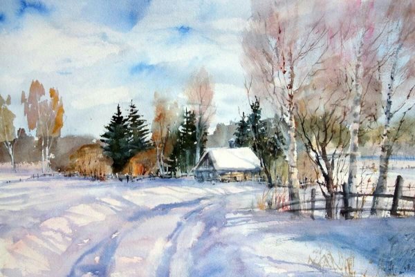 Домик в снегу