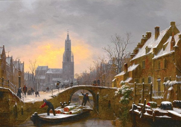 Willem Koekkoek голландский город