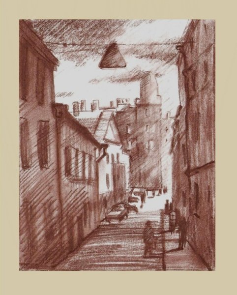 Графика углем соусом сепией сангиной