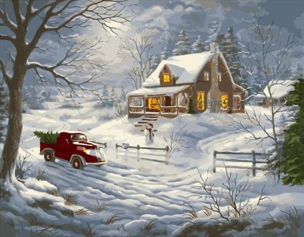 Джуди Гибсон новогодние картины