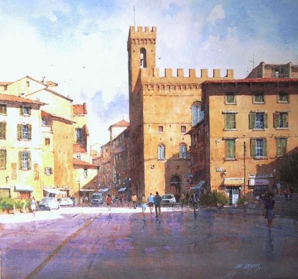 Флоренция акварель