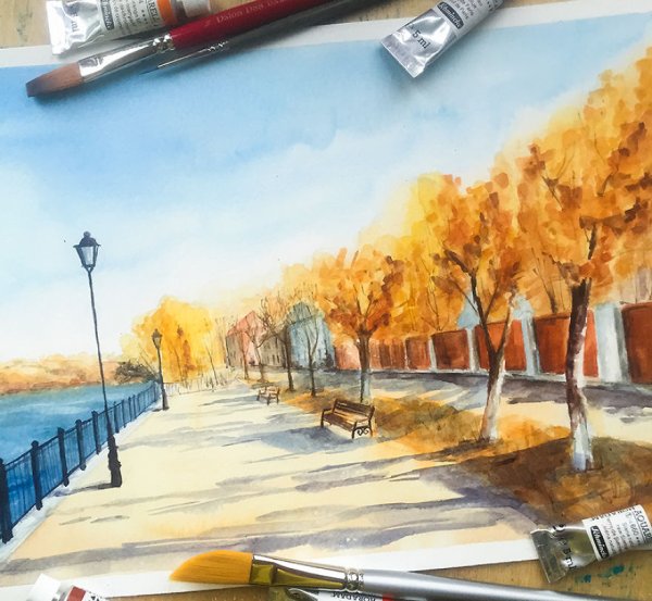 Благовещенск арка набережная лето