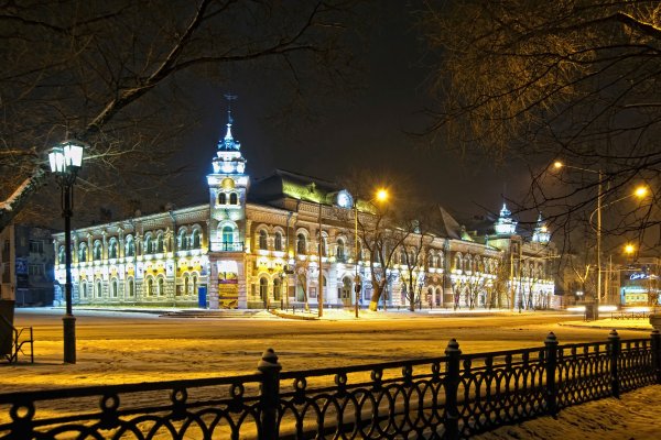 Городской пейзаж карандашом