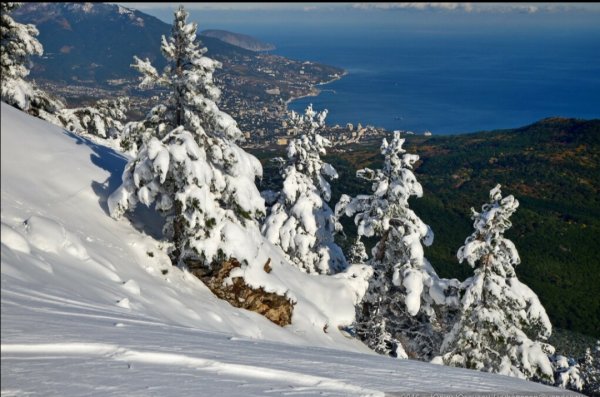 Ялта ай Петри зимой