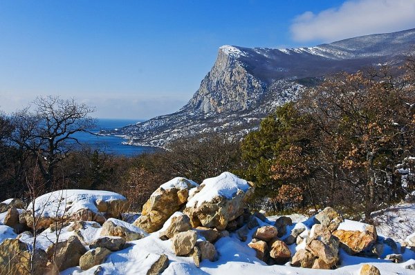 Зима в крымских горах
