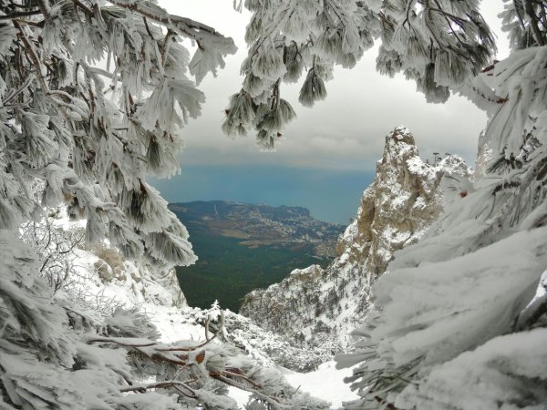 Ай Петри Крым зима 2020