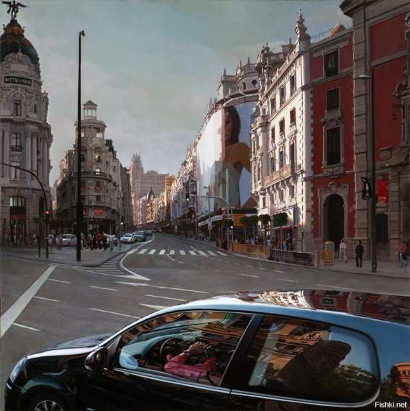 Гиперреализм городской пейзаж