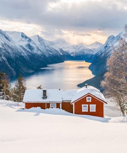 Фьорды Норвегии зимой