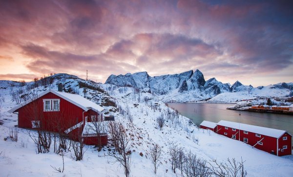 Рёрус Норвегия зима