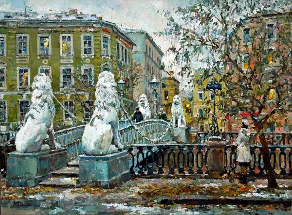 Павел Еськов художник картины Петербурга