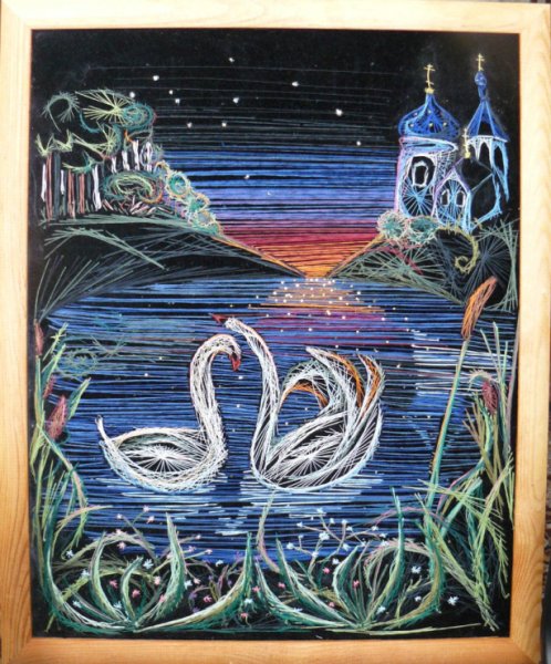 Изонить на бархатной бумаге