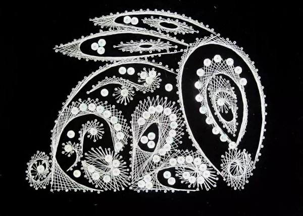 Рождественская звезда изонить