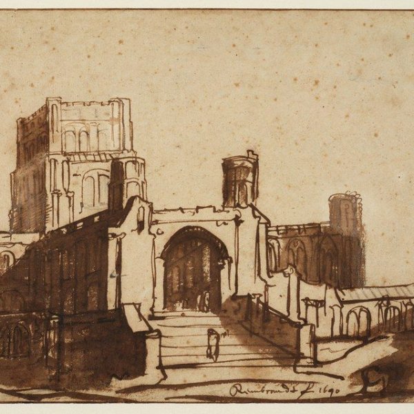 Рембрандт архитектура рисунки