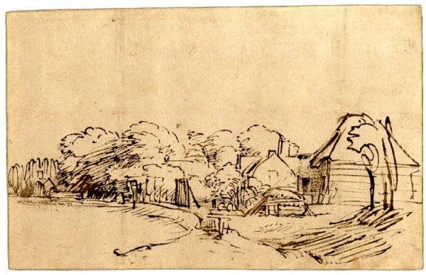 Город Лейден Рембрандт