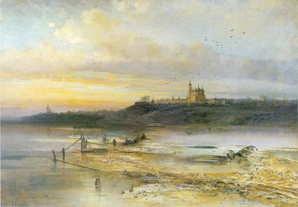 Саврасов вид на Московский Кремль Весна 1873 г