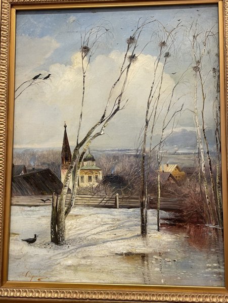 Алексей Саврасов зимний пейзаж