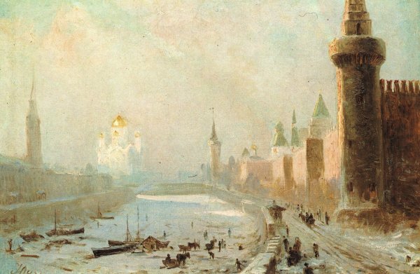 Саврасов закат над болотом 1871