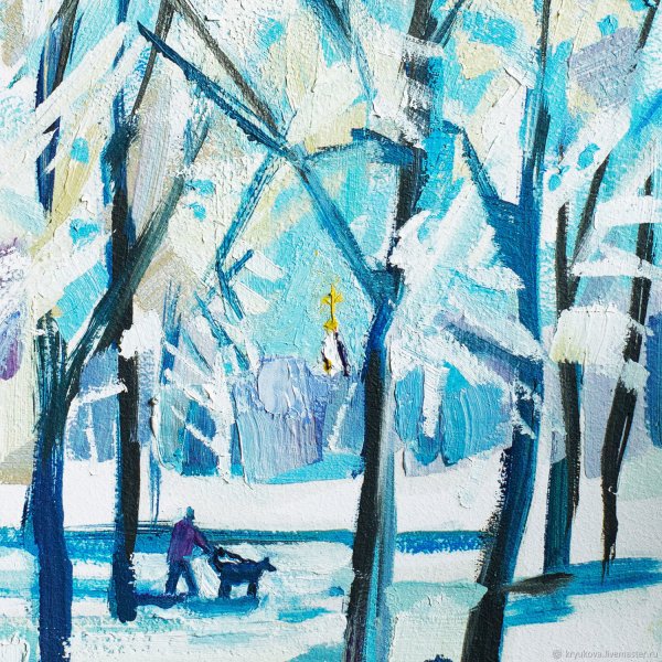 Картина Натальи Гончаровой иней