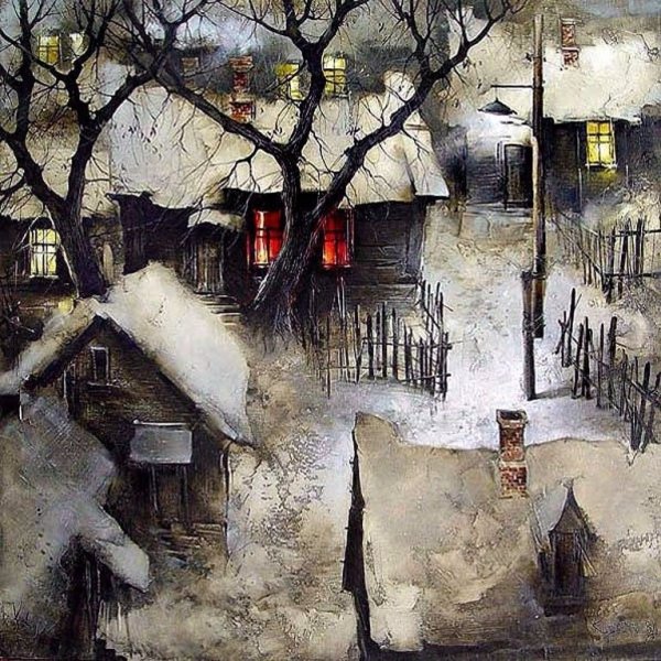 Художник боев Сергей Юрьевич морозное утро