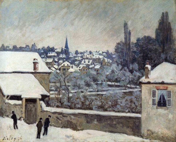 Альфред Сислей. Городок Вильнёв-ла-Гаренн. 1872