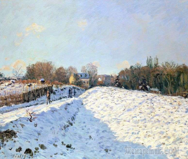 Клод Моне дорога в лувесьенне