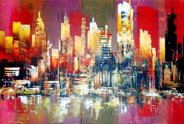 Стилизованный городской пейзаж