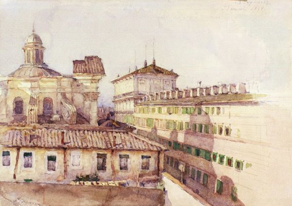 Василий Иванович Суриков акварелист