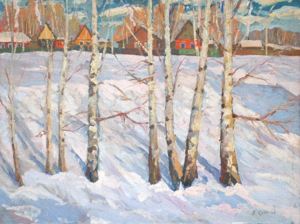 Белохвостов Михаил художник зимний