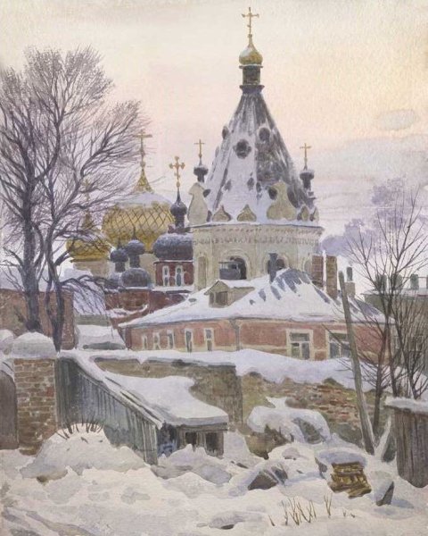 Художник Сергей Андрияка зима