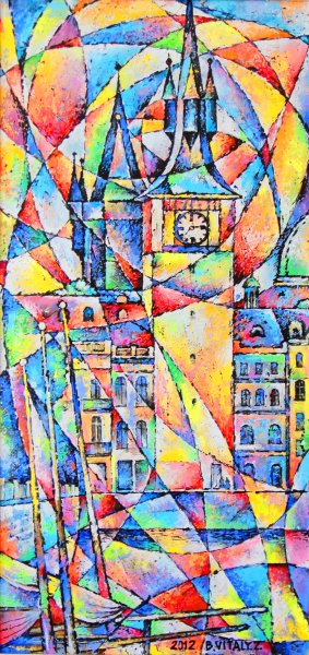 Стилизованный городской пейзаж