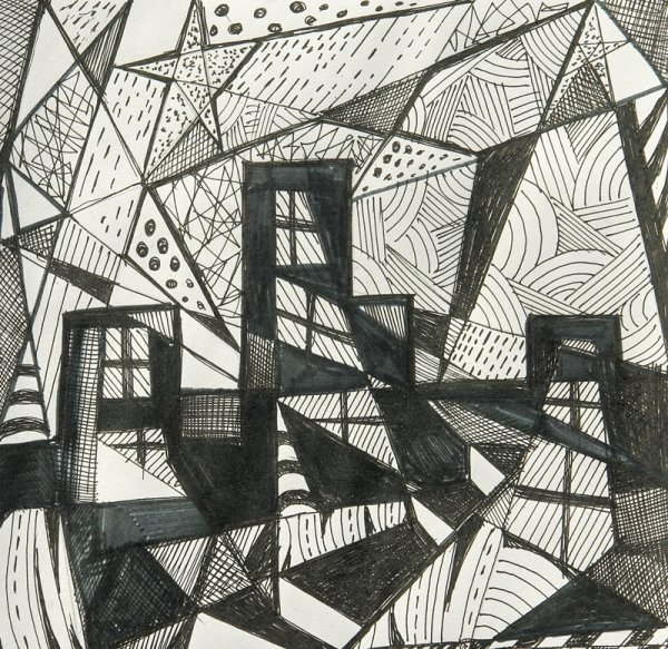 Витраж пейзаж