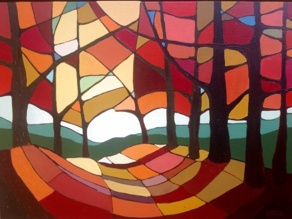 Декоративная сюжетная композиция