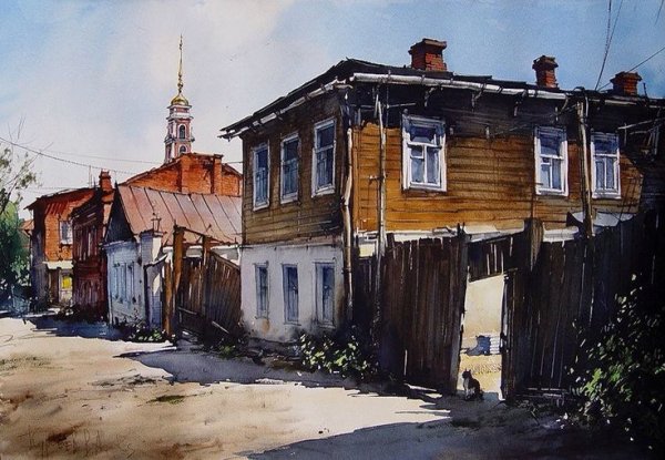 Акварелист Вячеслав Курсеев